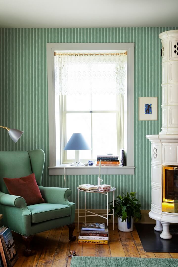 Tapeta paski Sandberg S10142 Brita Emerald Huset i Solen
