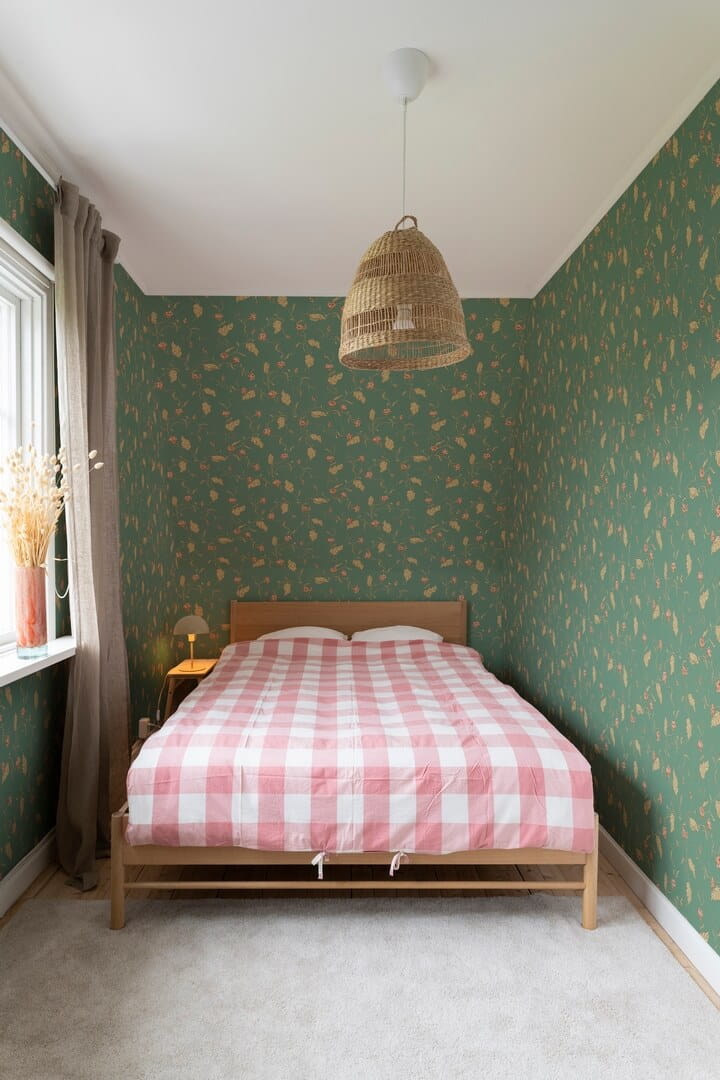 Tapeta lilie wodne Sandberg S10149 Elmire Emerald Huset i Solen