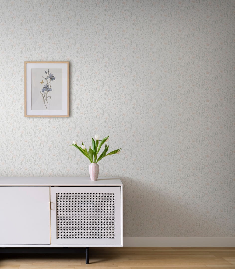 Tapeta w kwiatki Sandberg S10157 Signe Spring Green Huset i Solen