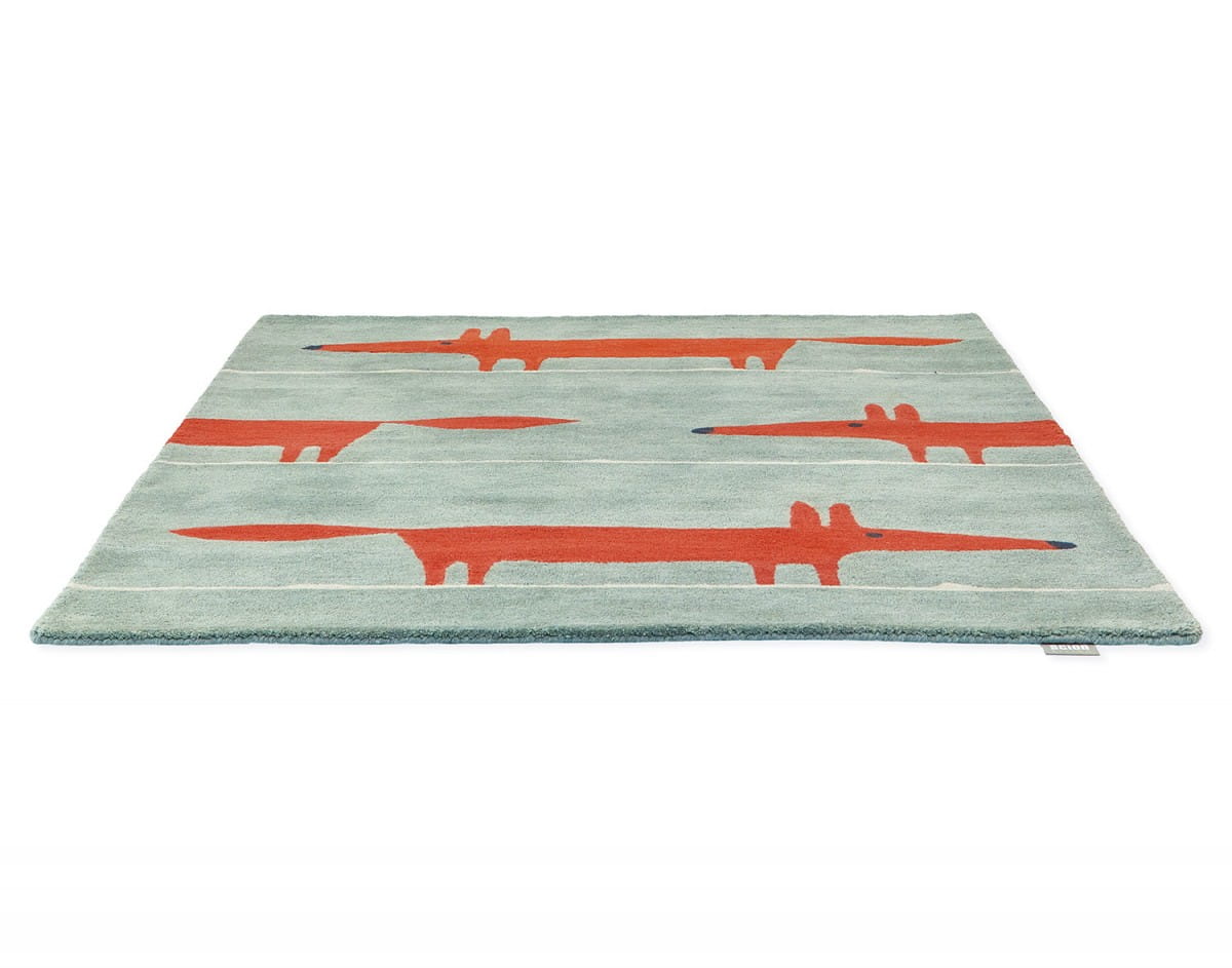 Dywan w lisy Scion Mr Fox Mint Poppy 25313