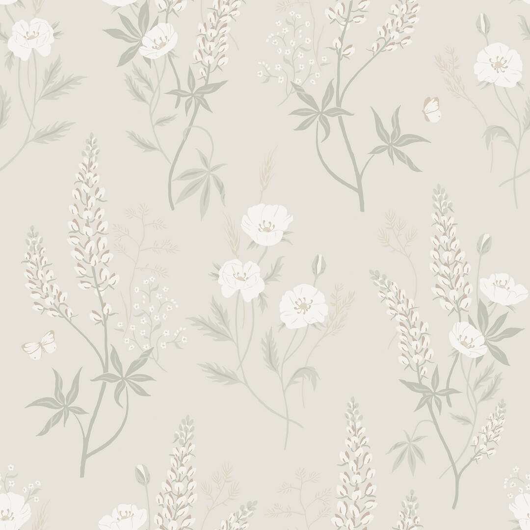 Tapeta łąka Sandberg S10184 Emma Linen Villa Dalaro II