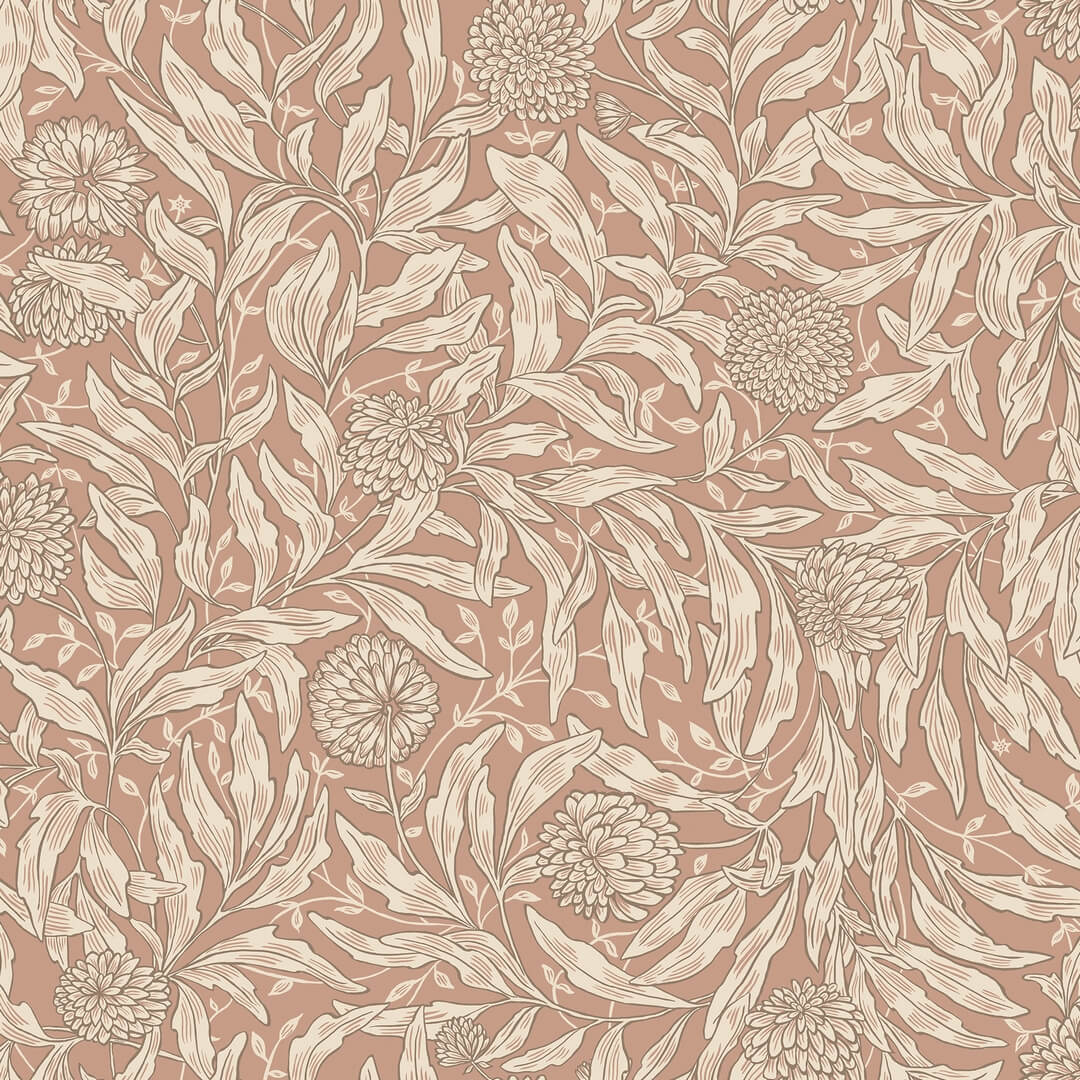 Tapeta roślinna Sandberg S10205 Olof Terracotta Villa Dalaro II