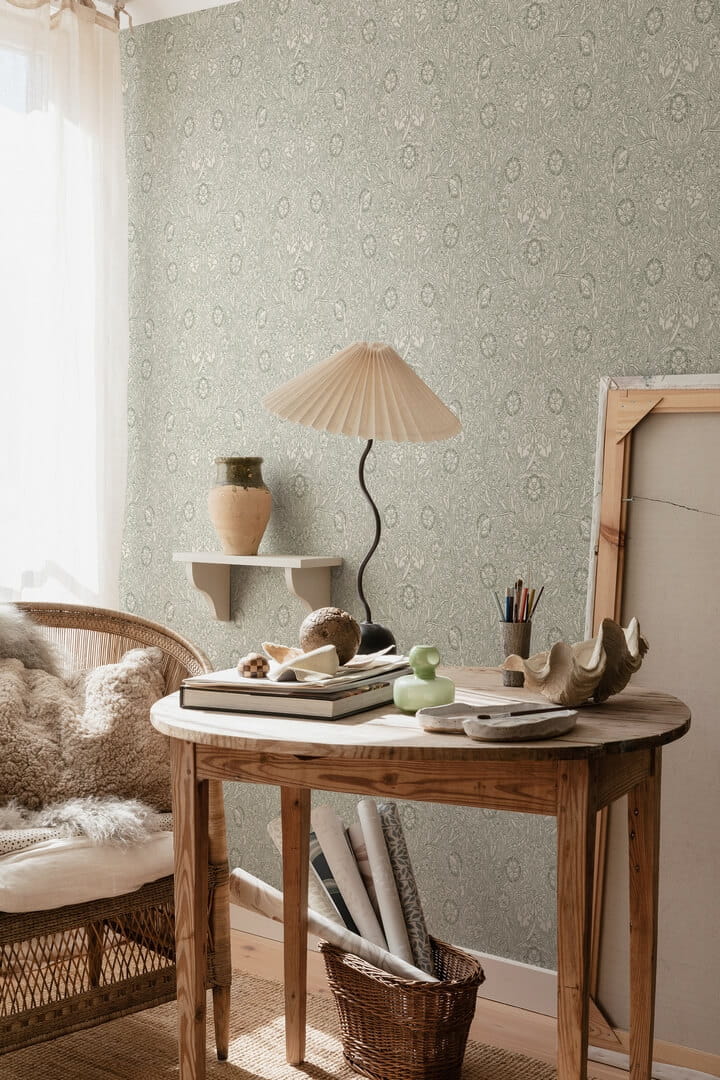 Tapeta botaniczna Sandberg S10210 Caroline Moss Green Villa Dalaro II