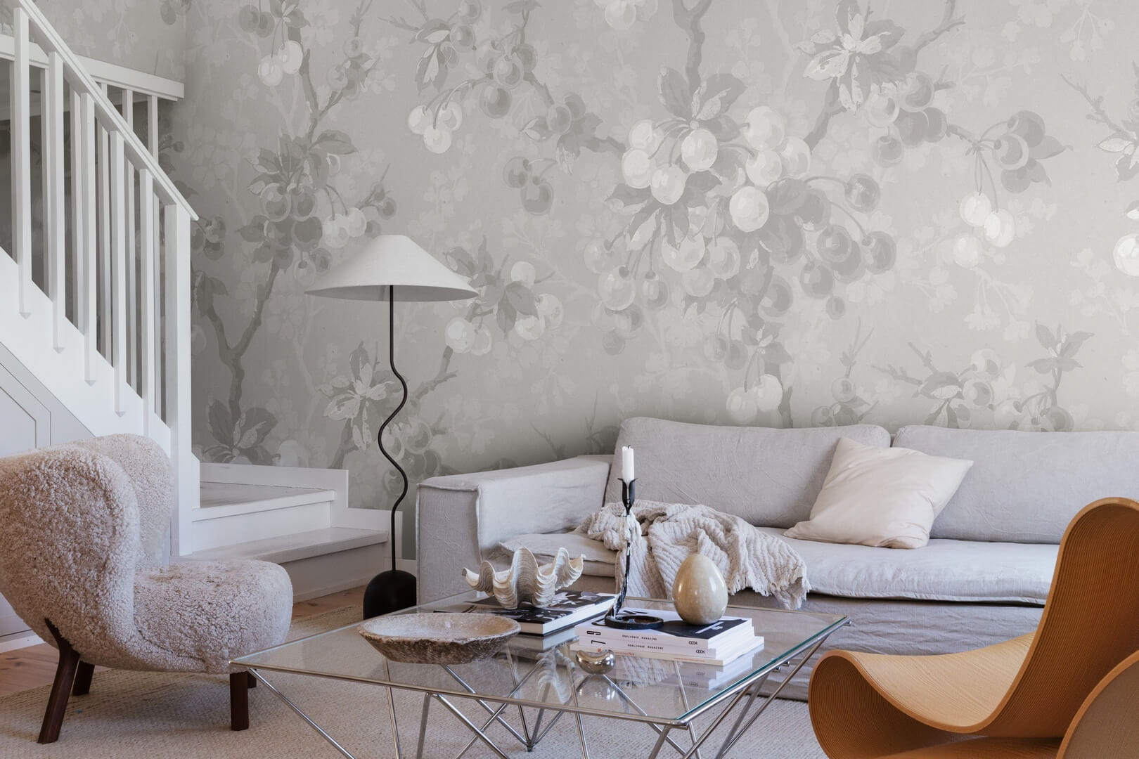 Fototapeta wiśnie Sandberg S10220 Franka Mineral Grey Villa Dalaro II