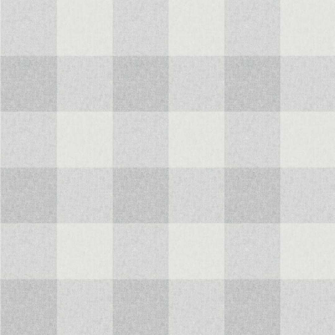 Tapeta w kratkę Sandberg S10229 Lykke Misty Blue Villa Dalaro II