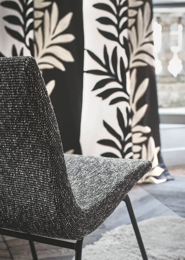 Tkanina z roślinnym haftem Casamance 31550417 Sophora Defile