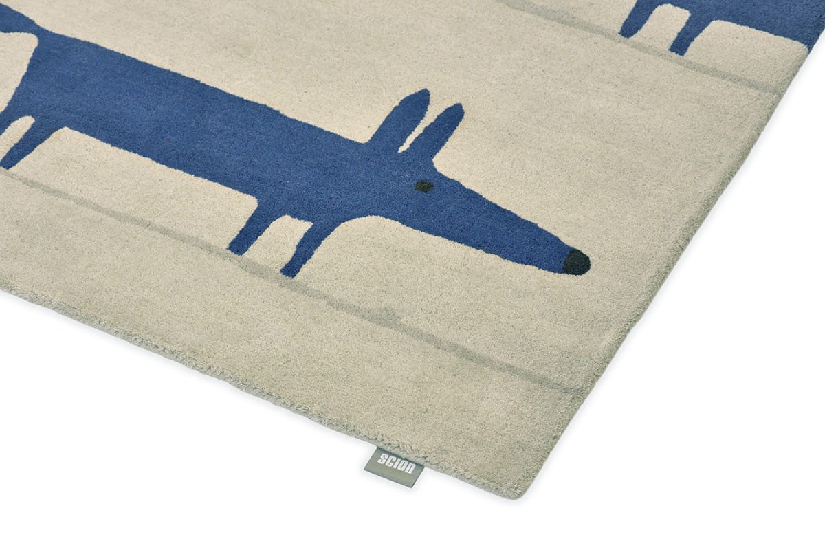 Dywan w lisy Scion Mr Fox Pebble Denim 25328