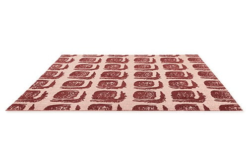 Dywan geometryczny WOODBLOCK RED 163003