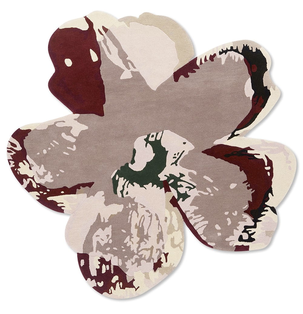 Dywan kwiat SHAPED MAGNOLIA LIGHT BURGUNDY 162303