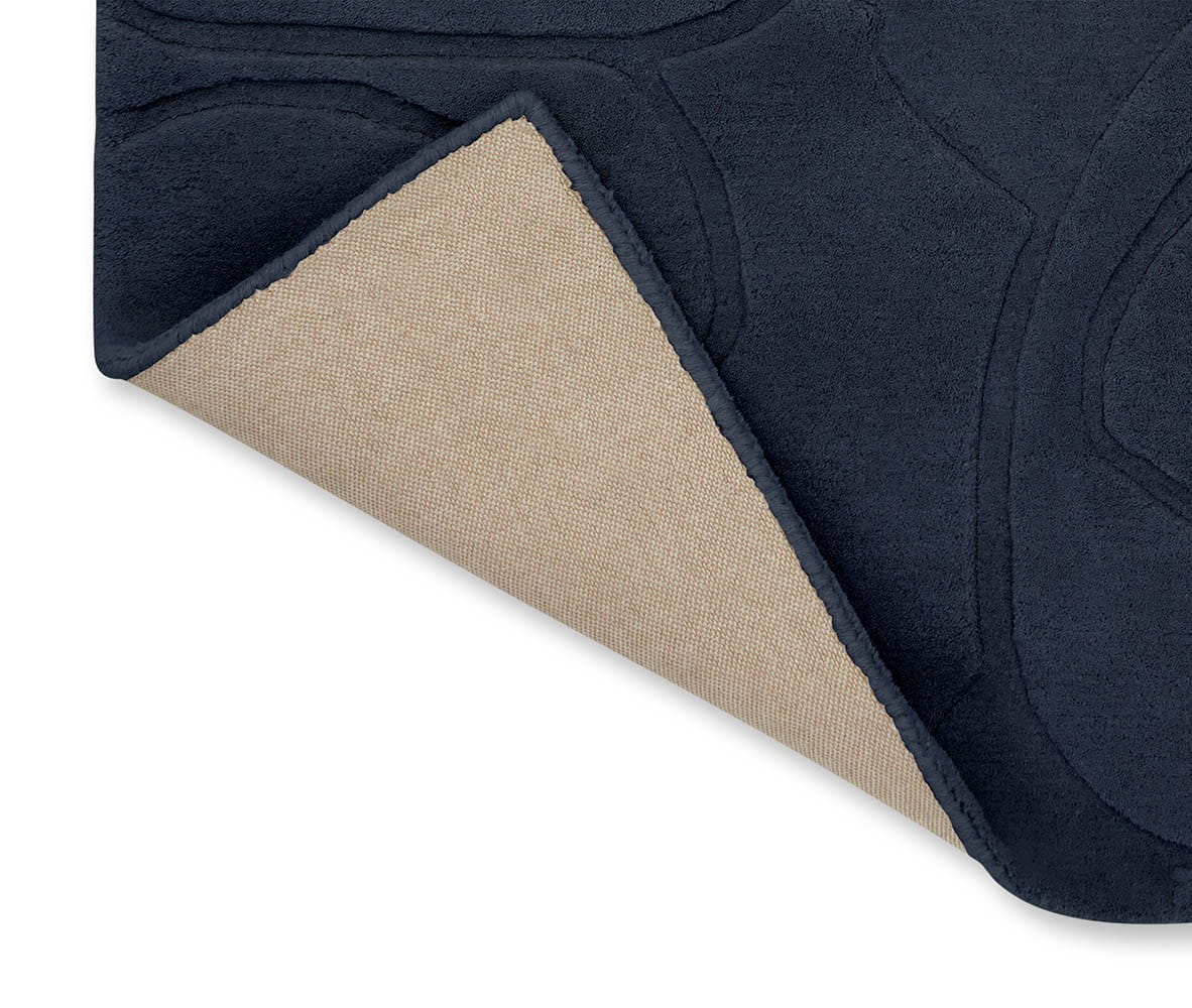 Granatowy dywan w kwiaty ROMANTIC MAGNOLIA DARK BLUE 162708