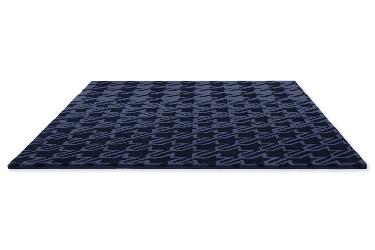 Nowoczesny dywan w pepitkę HOUNDSTOOTH BLUE 162808
