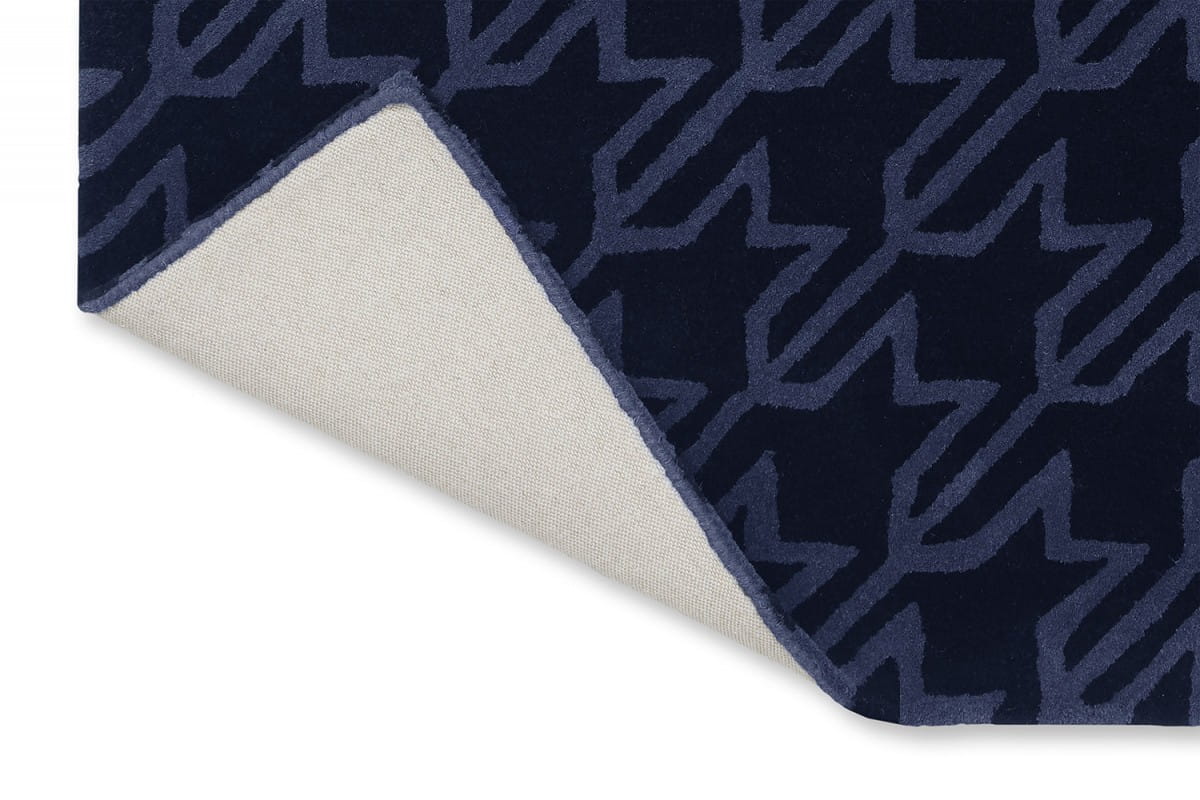 Nowoczesny dywan w pepitkę HOUNDSTOOTH BLUE 162808