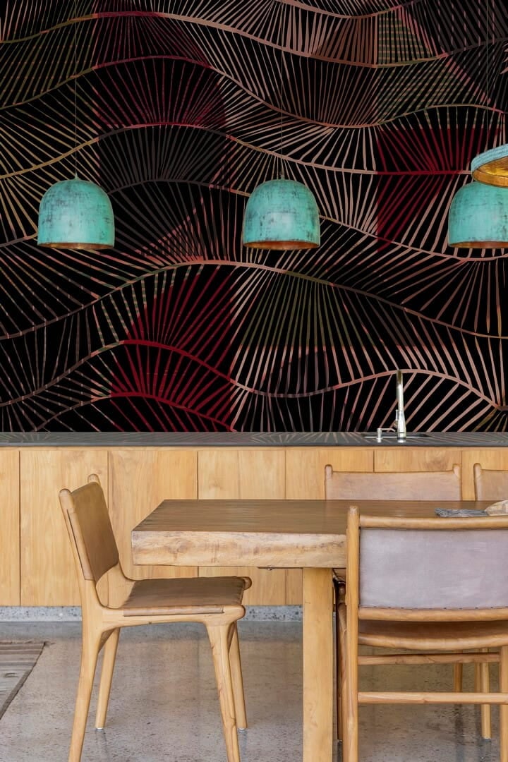 Fototapeta geometryczna retro Wall&Deco WET_CB2202 A Comforting Balance WET SYSTEM 2022
