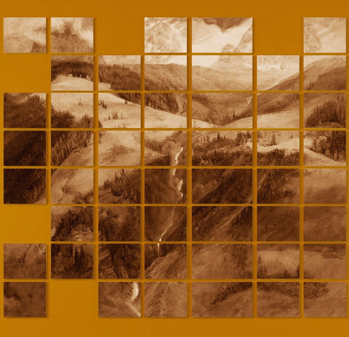 Fototapeta las za oknem Wall&Deco WET_FB2202 Forest Bathing WET SYSTEM 2022