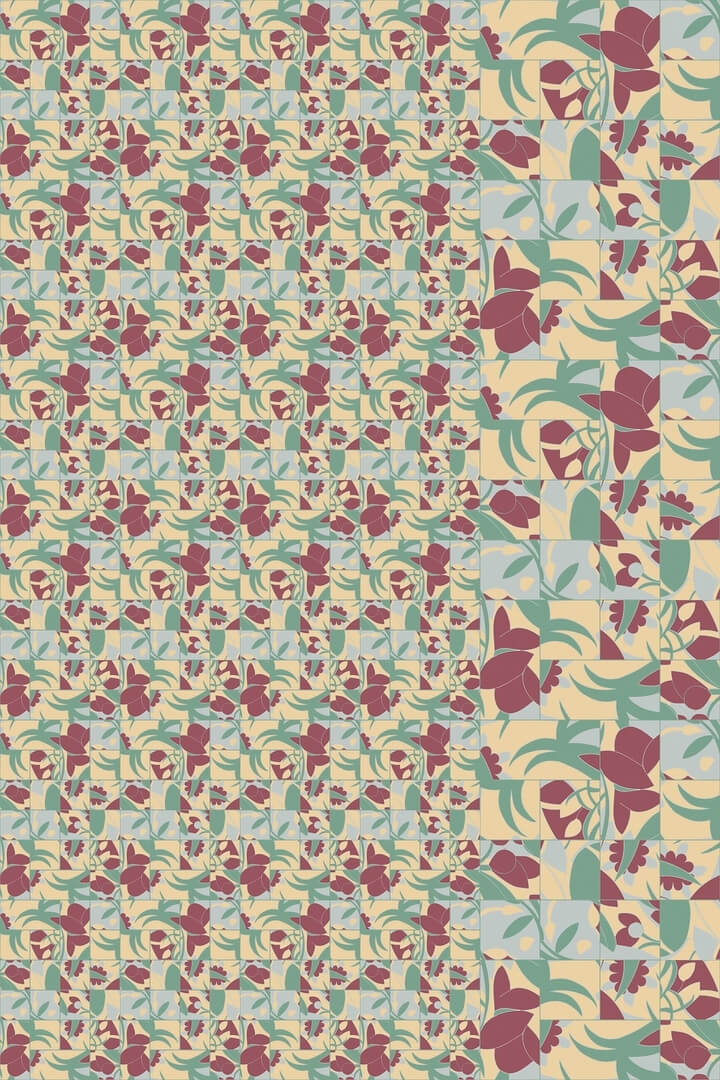 Fototapeta jak kafelki Wall&Deco WET_MF2201 Multiple Flowers WET SYSTEM 2022