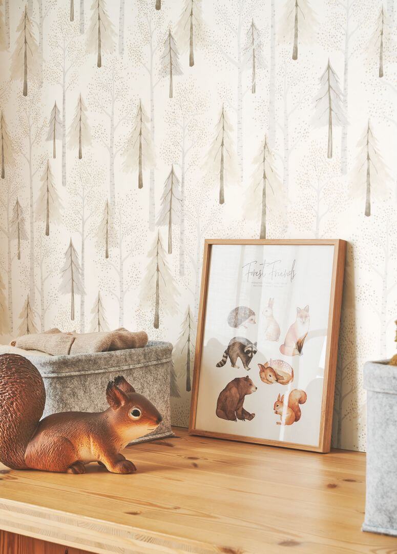 Tapeta drzewa Casadeco OUAT 88249210 Walk In The Forest Once Upon A Time