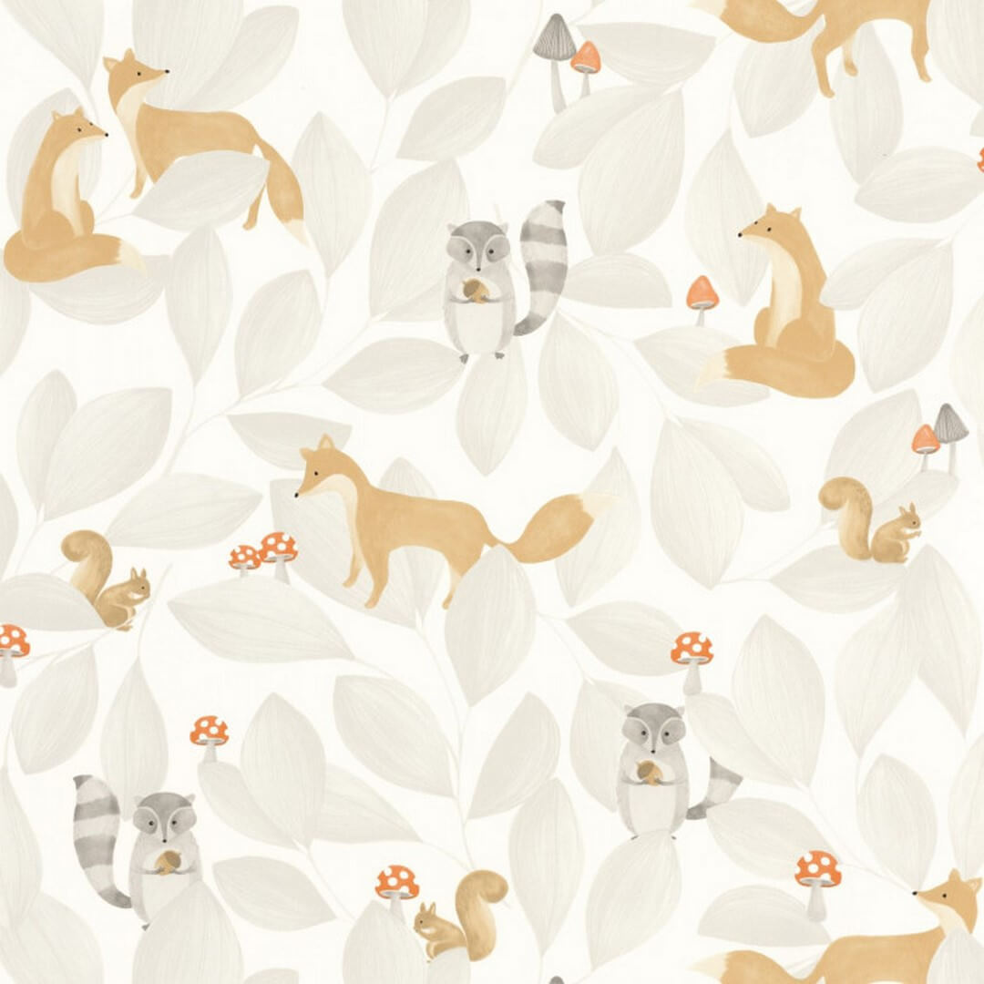 Tapeta przyjaciele lasu Casadeco OUAT 88279807 Woodland Friends Once Upon A Time