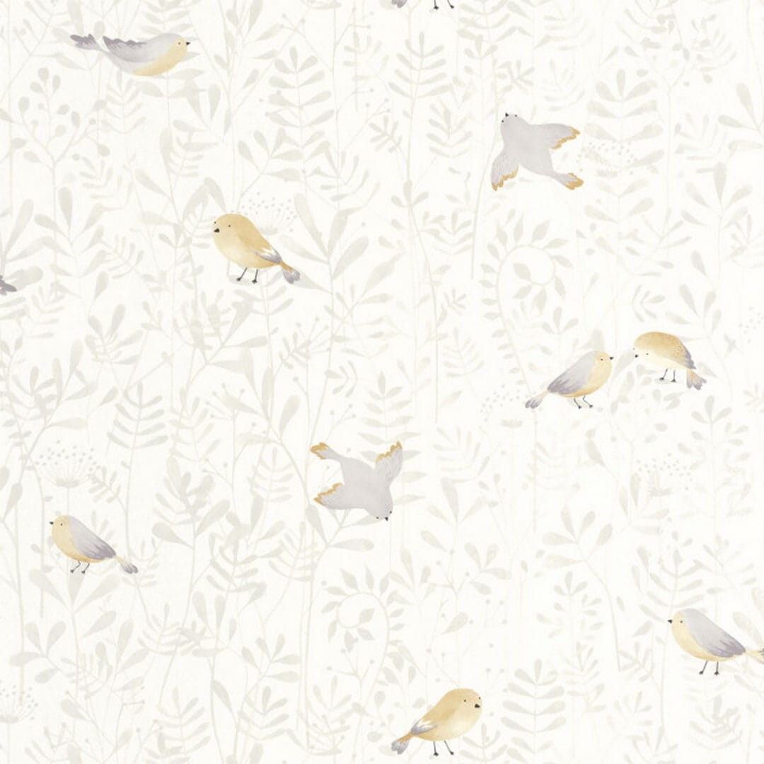 Tapeta ptaszki Casadeco OUAT 88319021 Flying Bird Once Upon A Time