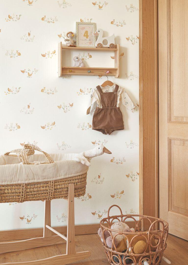 Tapeta zwierzęta wiejskie Casadeco OUAT 88372931 Companions of The Farm Once Upon A Time