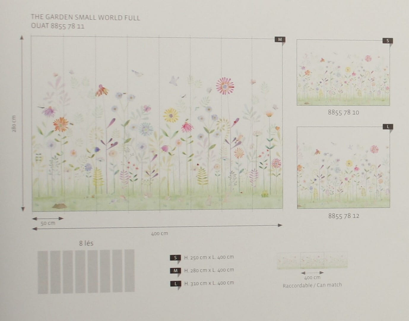 Mural polne kwiaty i zwierzęta Casadeco OUAT 88557810 S The Garden Small World Full Once Upon A Time
