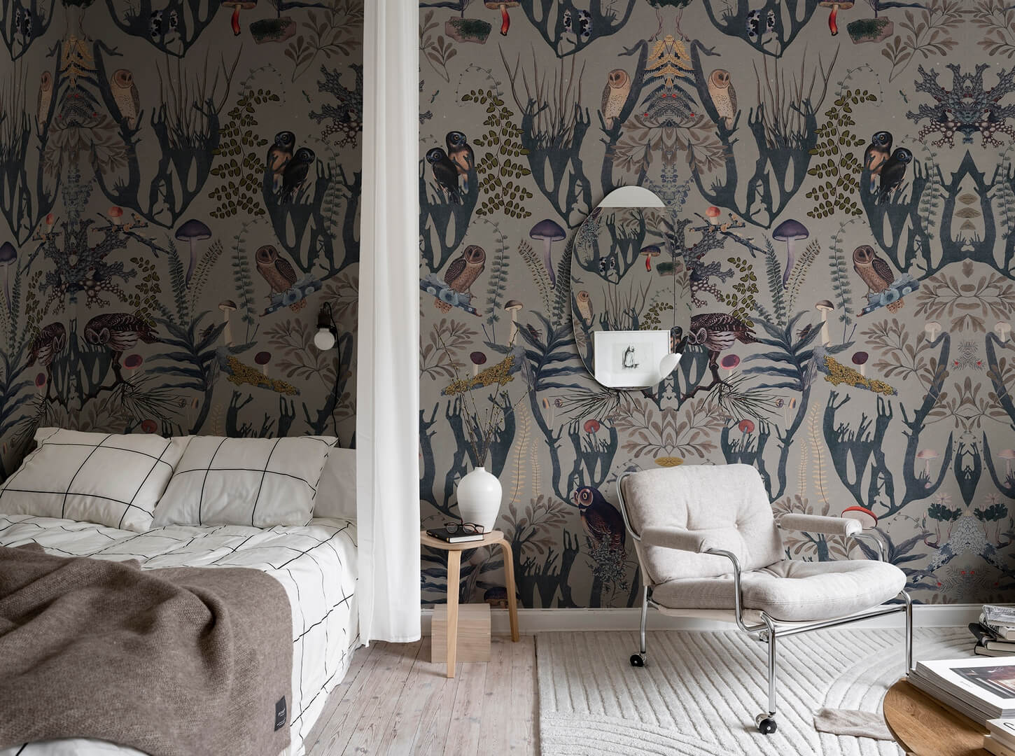 Fototapeta zaczarowany las Rebel Walls R16212 The Swedish Forest Blue Rebel Favorites