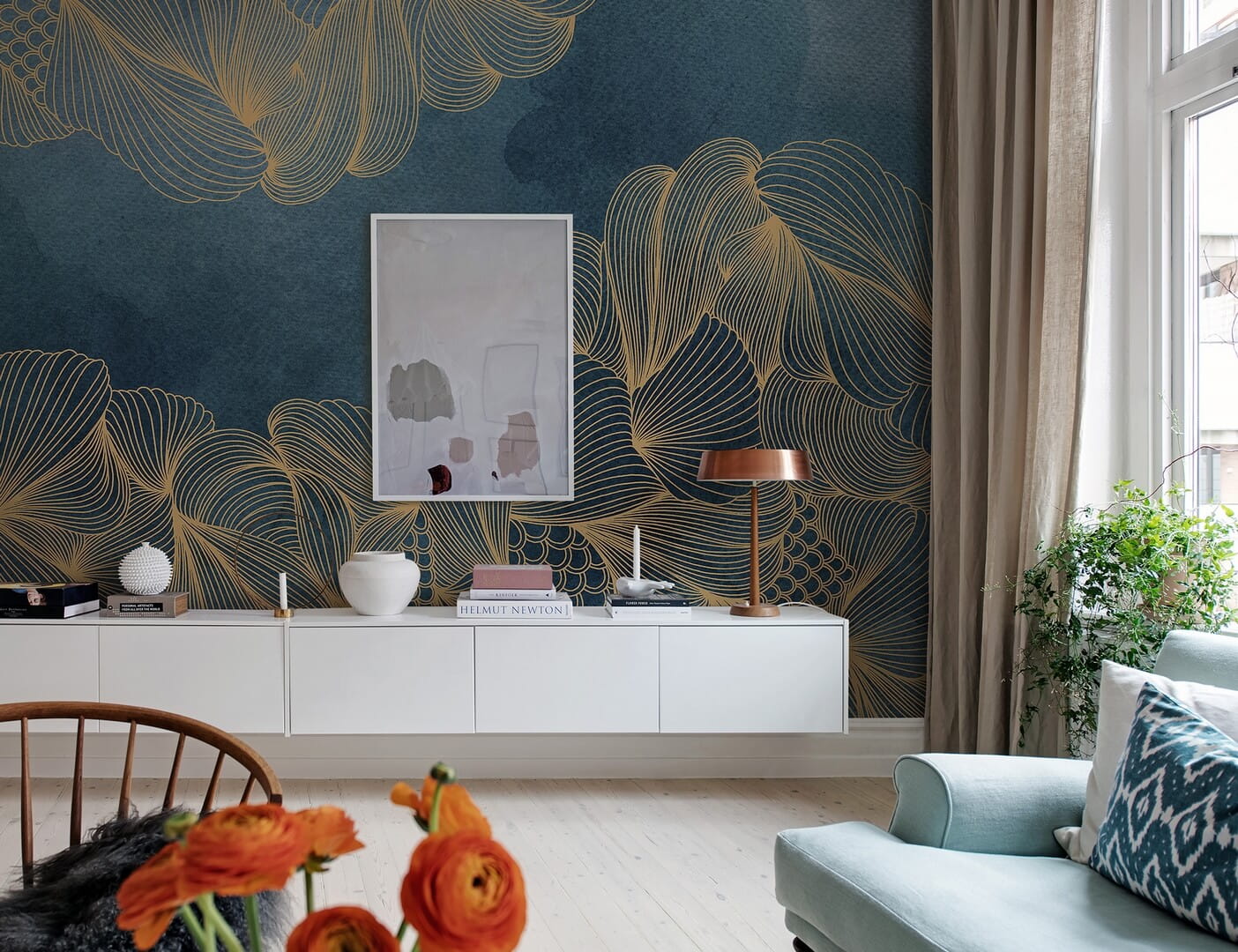 Fototapeta z eleganckim złotym wzorem Rebel Walls R17091 Opulence Rebel Favorites