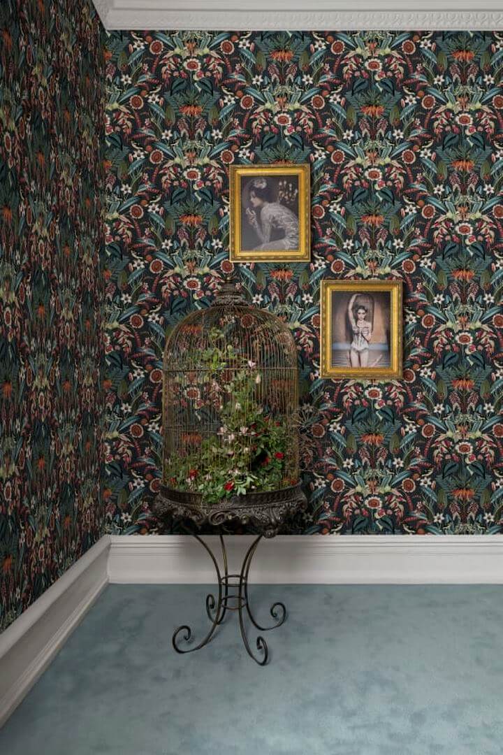 Tapeta botaniczna Rebel Walls R17541 Arlon Teal Rebel Favorites