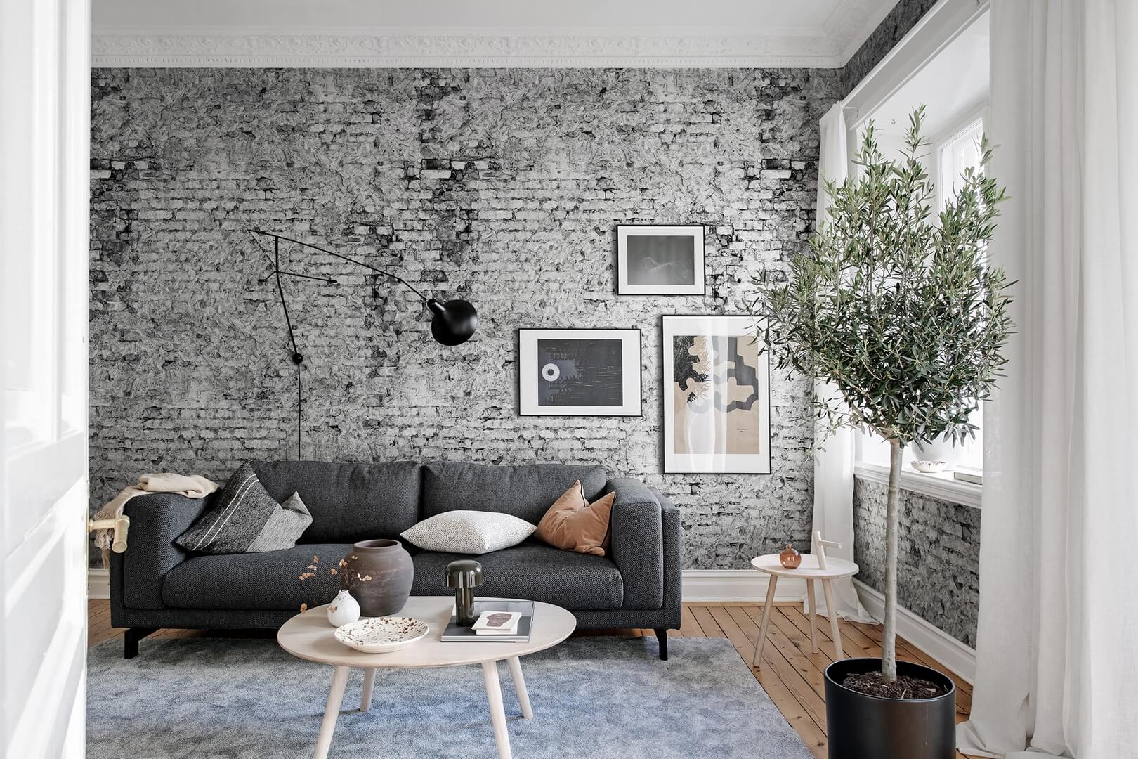 Fototapeta cegła Rebel Walls R17873 Barcelona Grey Rebel Favorites
