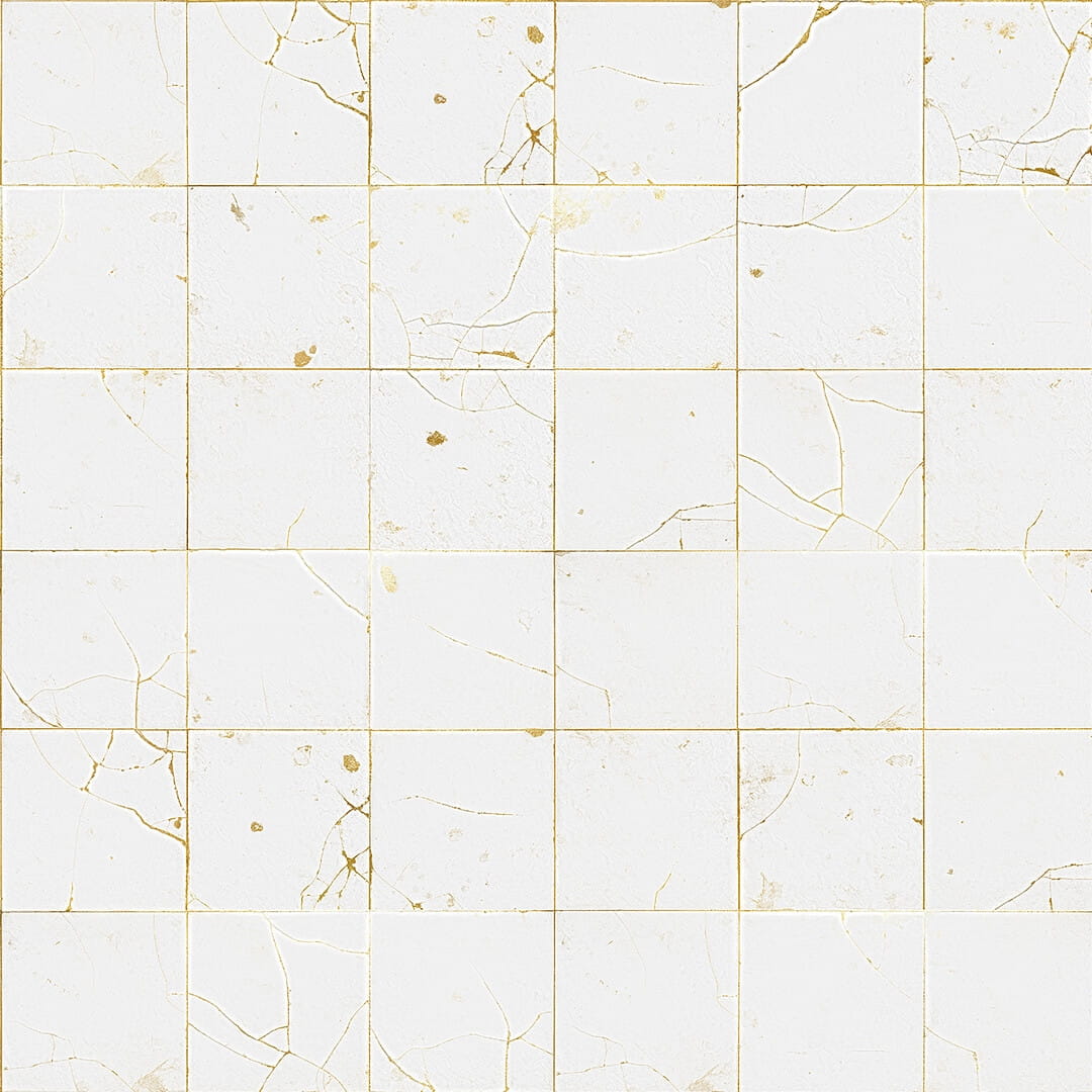 Fototapeta płytki Rebel Walls R19296 Kintsugi Pearl Imperfections