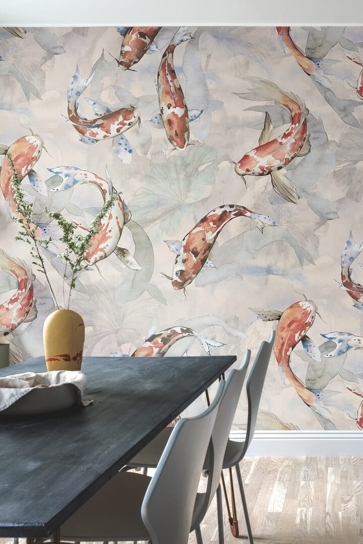 Fototapeta ryby Koi Rebel Walls R19301 Koi Coral Imperfections