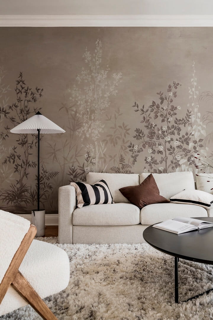 Fototapeta ogród Chinoiserie Rebel Walls R19303 Chinoiserie Haze Sand Imperfections
