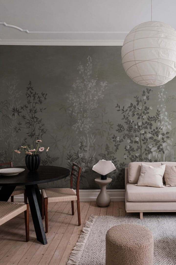 Fototapeta ogród Chinoiserie Rebel Walls R19305 Chinoiserie Haze Green Imperfections