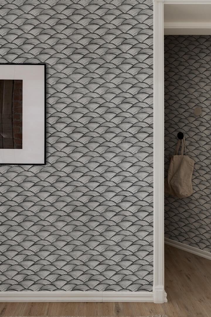 Fototapeta fale Rebel Walls R19316 Ripple Graphite Imperfections