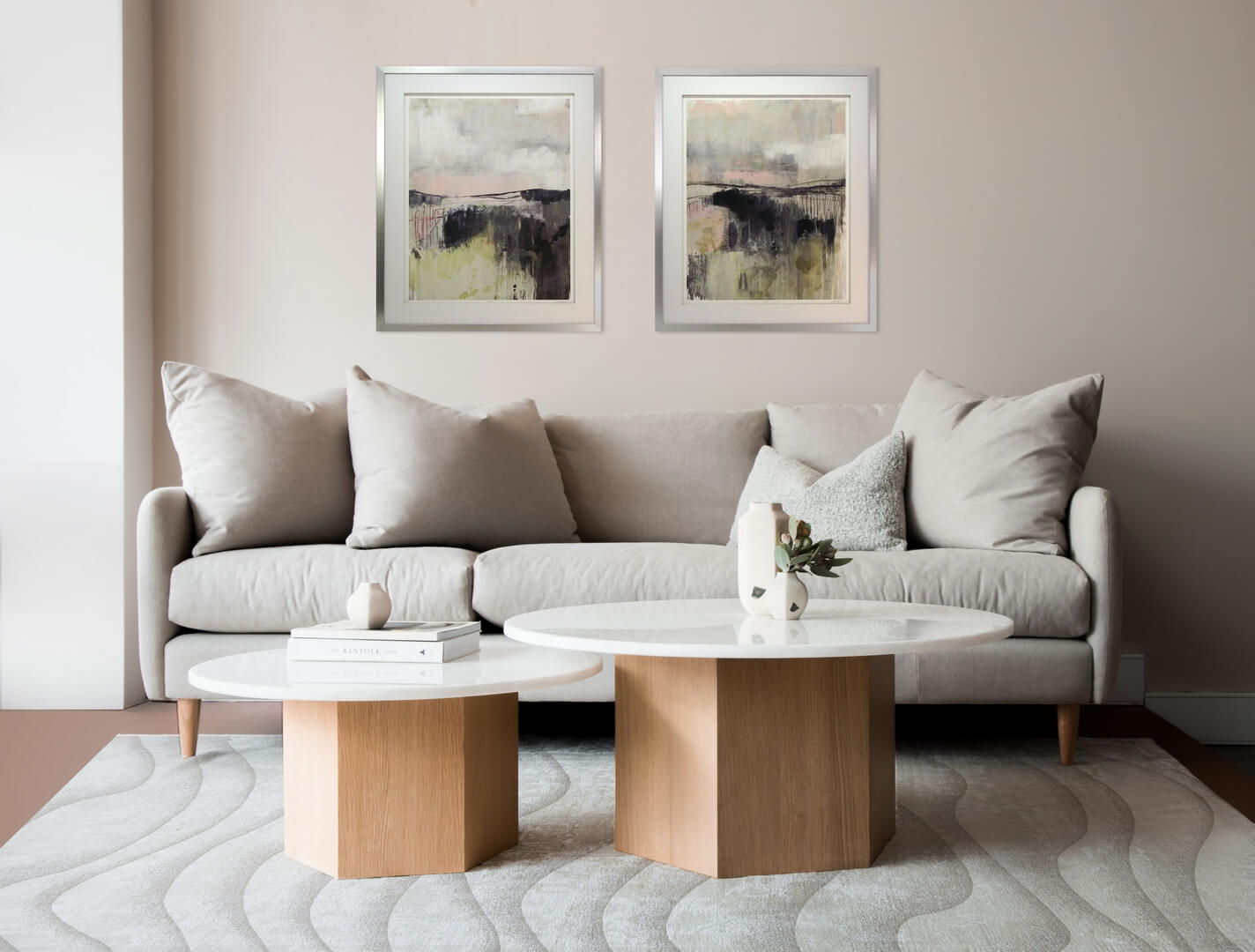 Dywan nowoczesny w fale beżowy SABBIA BEIGE Carpet Decor Magic Home
