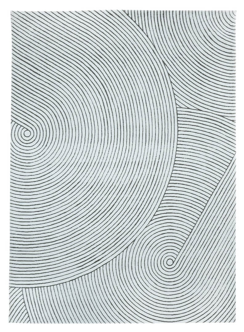 Dywan nowoczesny w linie biało-czarny SONNO WHITE Carpet Decor Magic Home