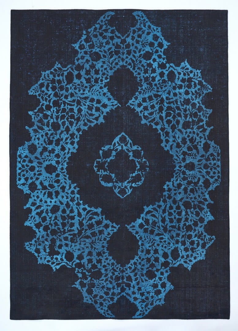 Dywan ornament niebieski Carpet Decor ORNAMENT BLUE Magic Home Print