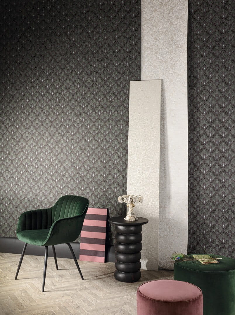 Tapeta w stylu Art Deco Khroma OTH203 Diamond Othello
