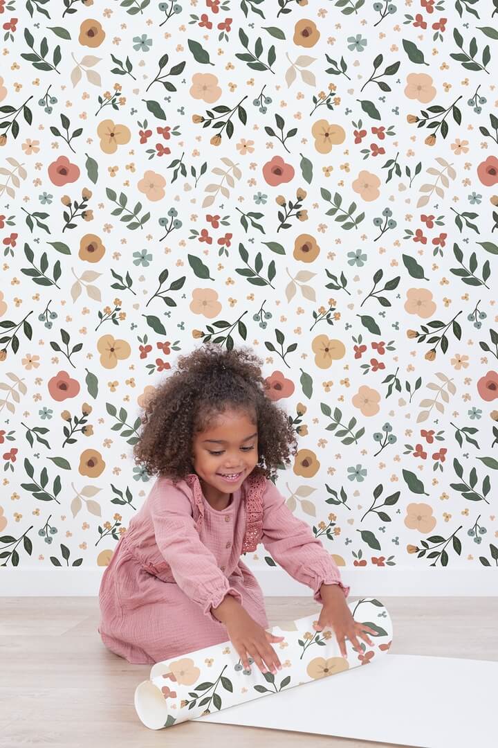 Tapeta kwiatki Lilipinso H0658 Floral Silhouettes
