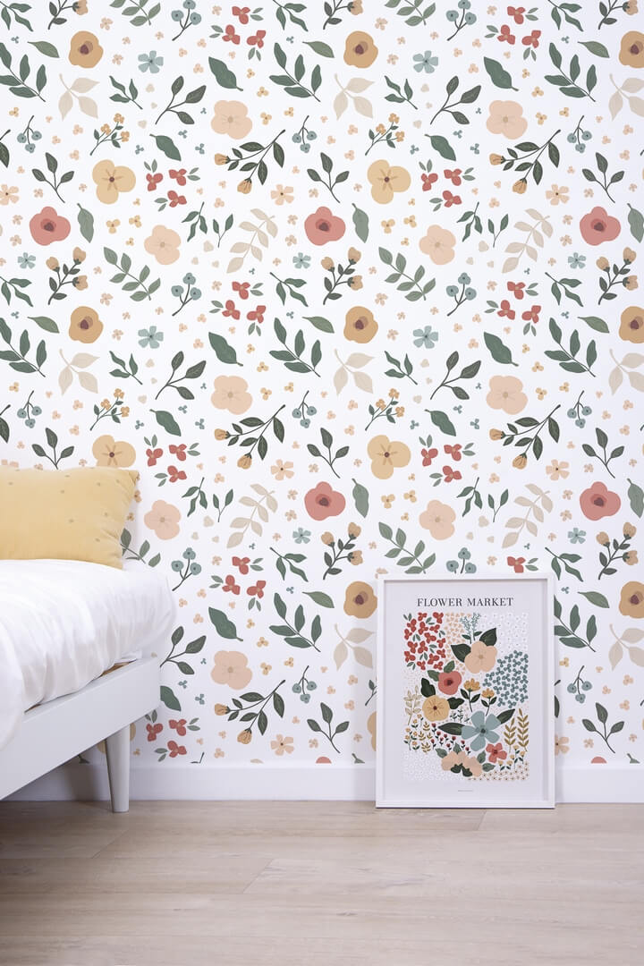Tapeta kwiatki Lilipinso H0658 Floral Silhouettes