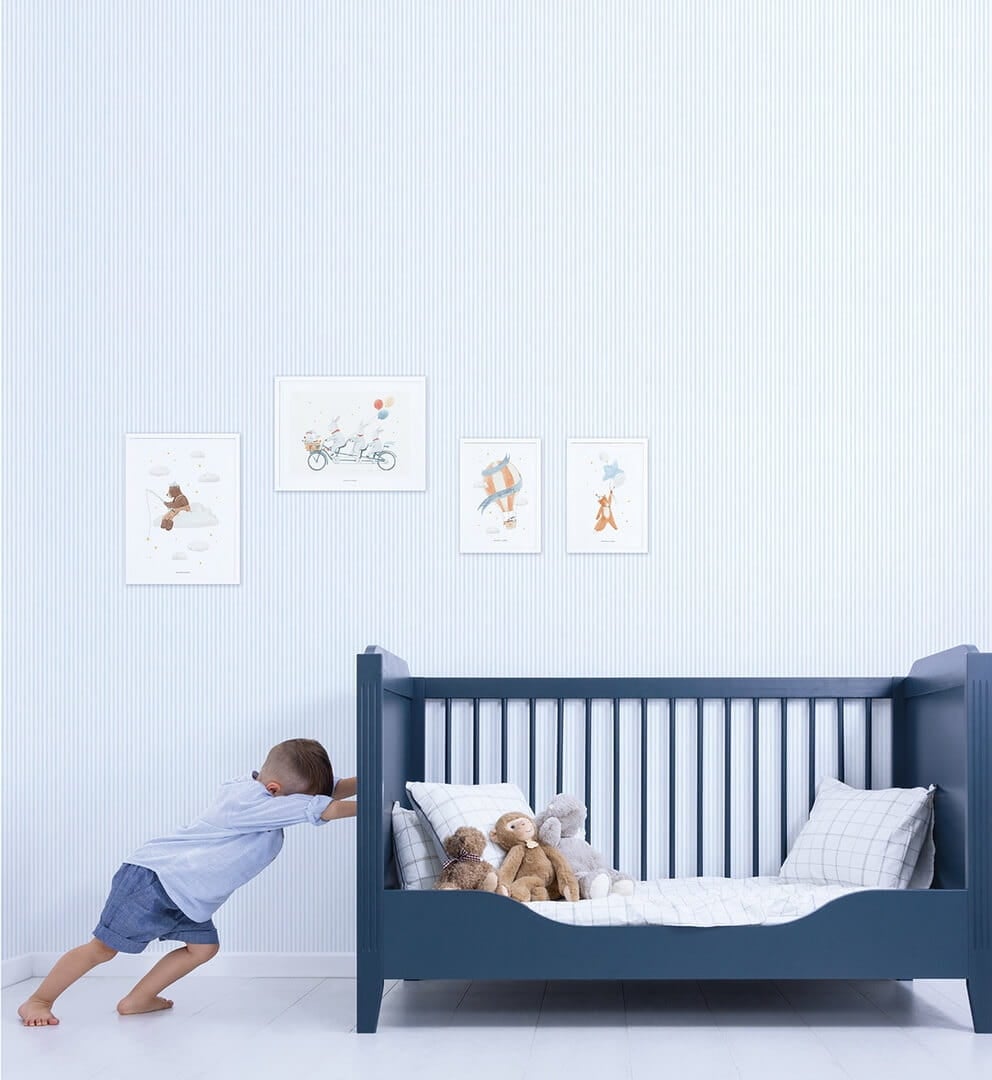 Tapeta paseczki Lilipinso H0707 Blue & Stripes