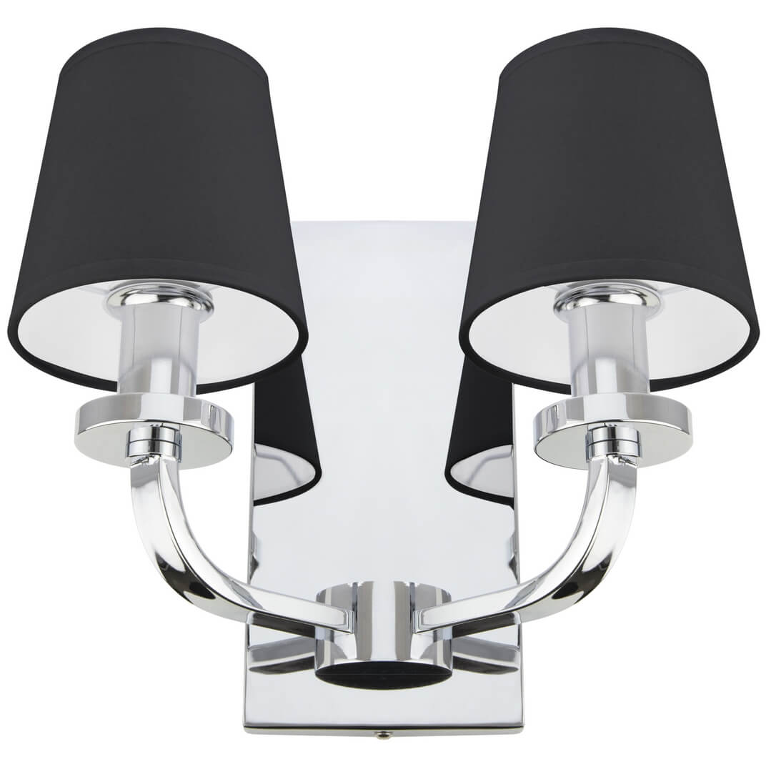 Kinkiet w nowojorskim stylu chrom NEW YORK W02503CH-BK Cosmo Light