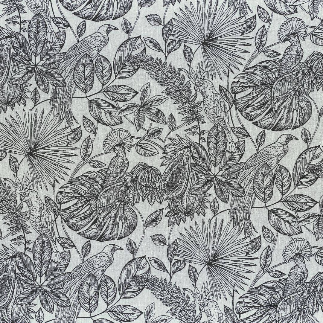 Tkanina żakardowa z egzotycznym wzorem Camengo 44830119 Galapagos Into The Wild Textures