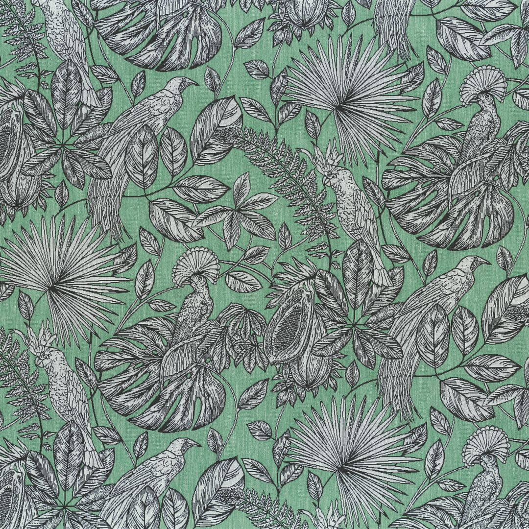 Tkanina żakardowa z egzotycznym wzorem Camengo 44830308 Galapagos Into The Wild Textures