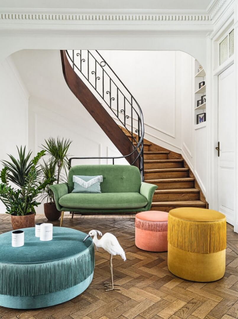 Tkanina welurowa Camengo A43991840 Sorbet Oasis