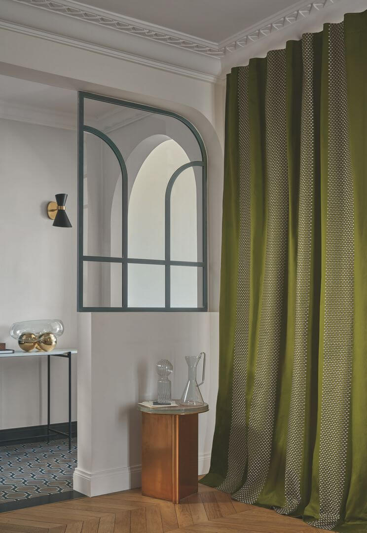 Tkanina satynowa bawełna w pasy Casamance 32120308 Jourdain Porte Des Lilas