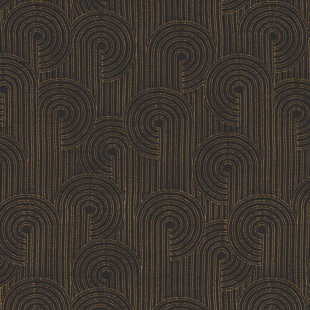 Tkanina żakardowa w stylu Art Deco Casamance 32540317 Colimacon Porte Des Lilas