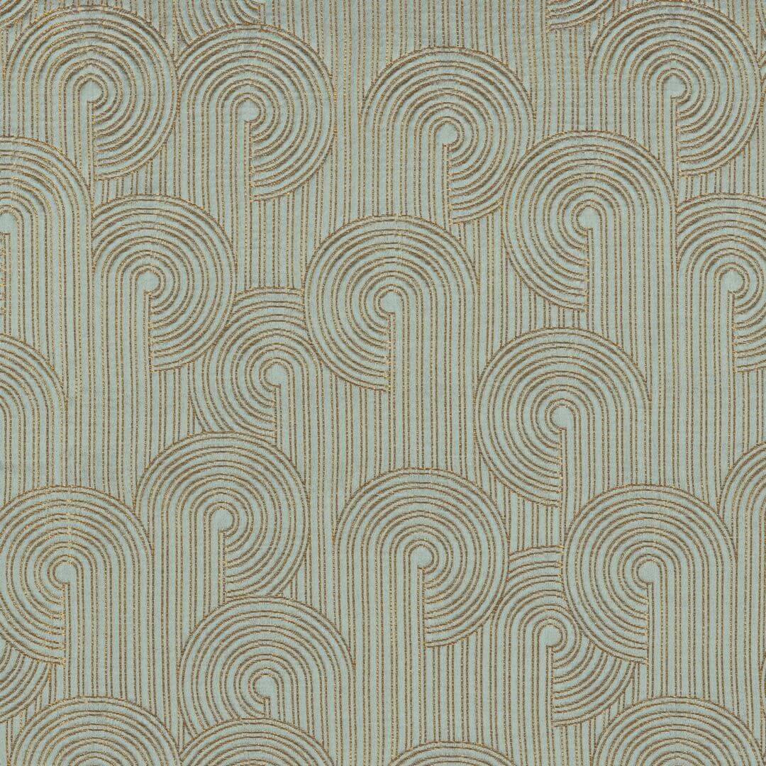 Tkanina żakardowa w stylu Art Deco Casamance 32540413 Colimacon Porte Des Lilas