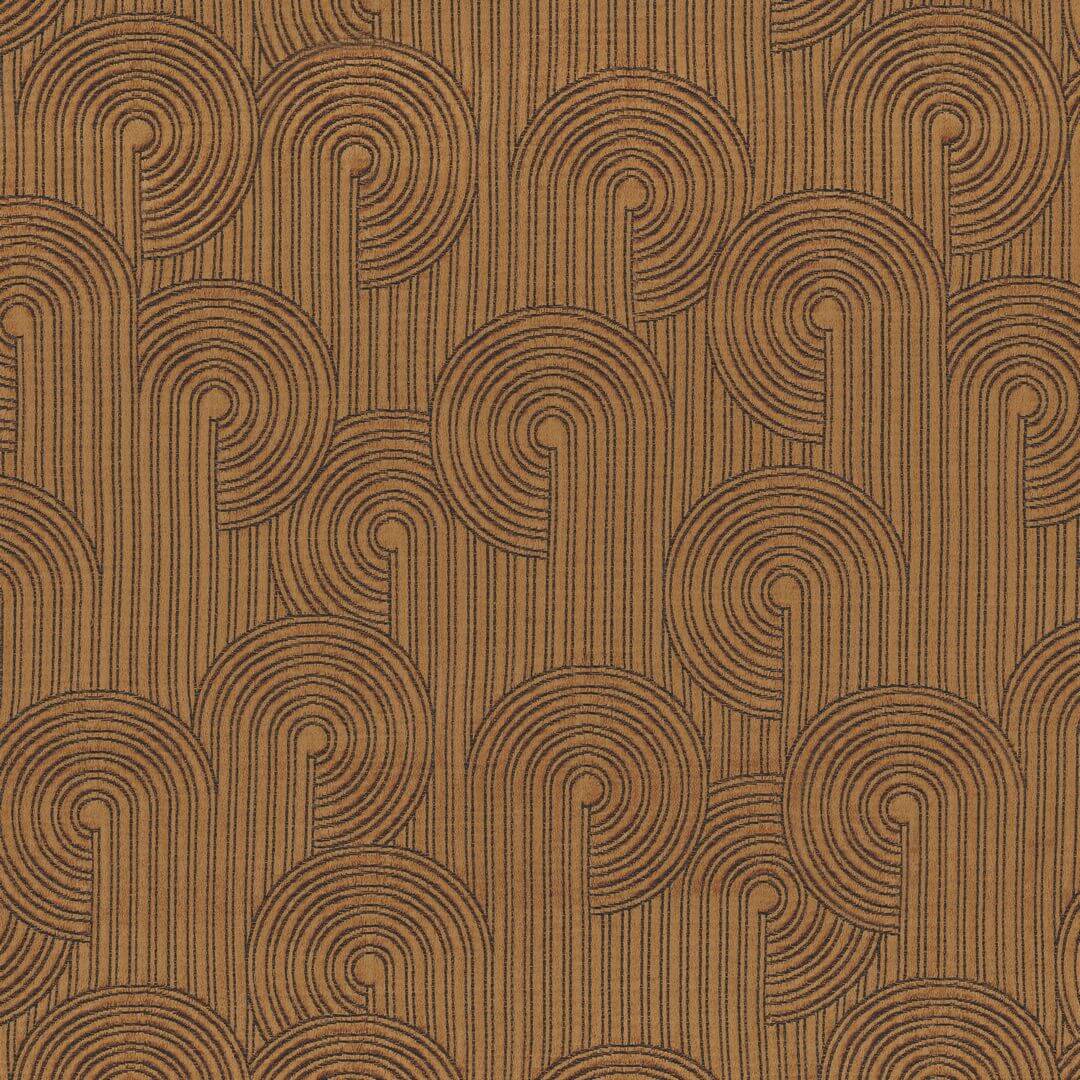 Tkanina żakardowa w stylu Art Deco Casamance 32540509 Colimacon Porte Des Lilas