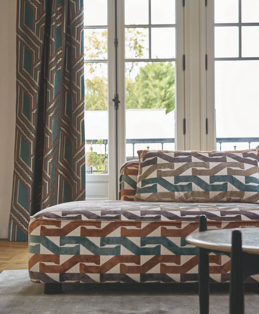 Tkanina obiciowa Casamance 32560156 Monogramme Porte Des Lilas