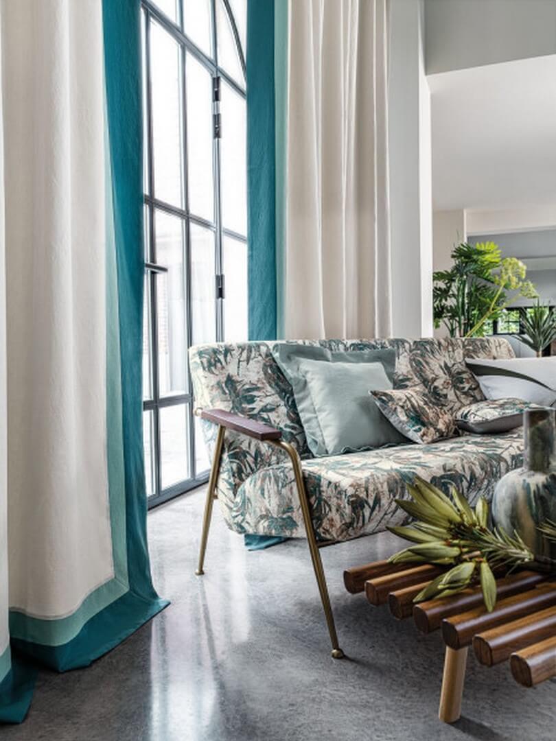 Tkanina jednokolorowa Casamance 43650525 Aurea - 290 cm szer.